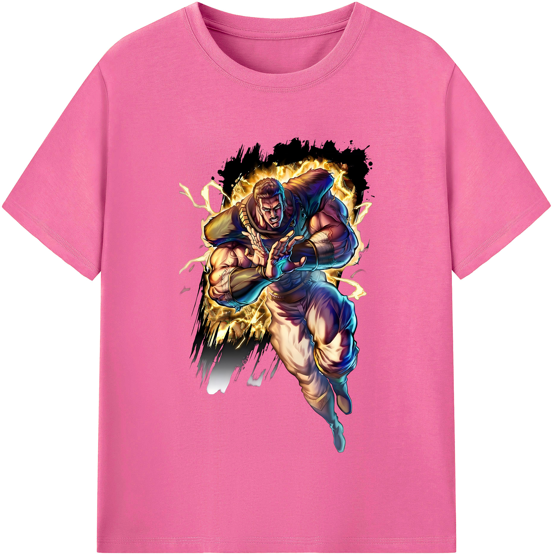（画像用） 北斗の拳 Fist of the North Star レディースカジュアルプリントTシャツ（綿100％）